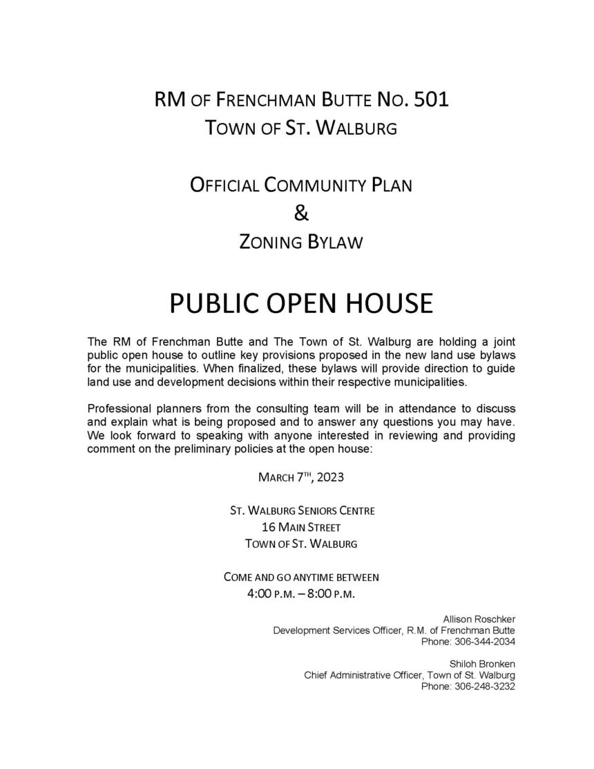 Public Open House – March 7
